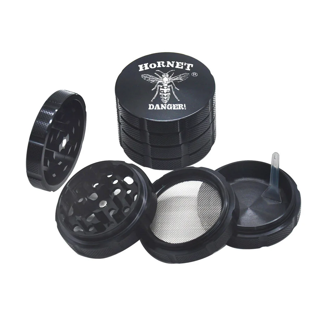 Точильщик HORNET для табака Премиум Большой 60 мм 4 шт. металлический курительных