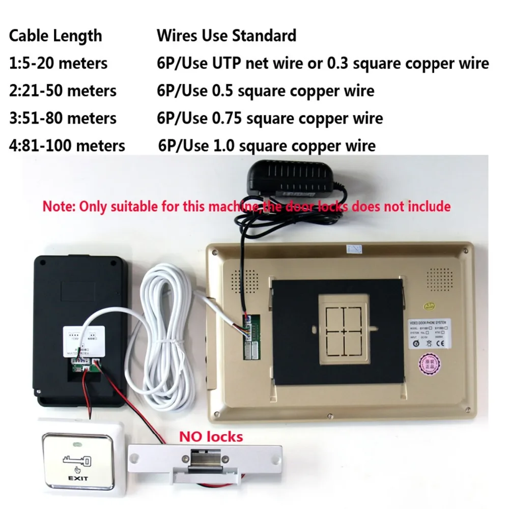 Домашняя безопасность 10 &quotLcd Распознавание отпечатков пальцев RFID пароль видео