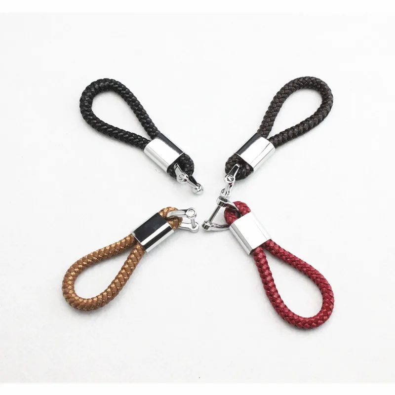 1 шт. стайлинга автомобилей плетеный кожаный ремешок брелок для ключей Toyota Camry