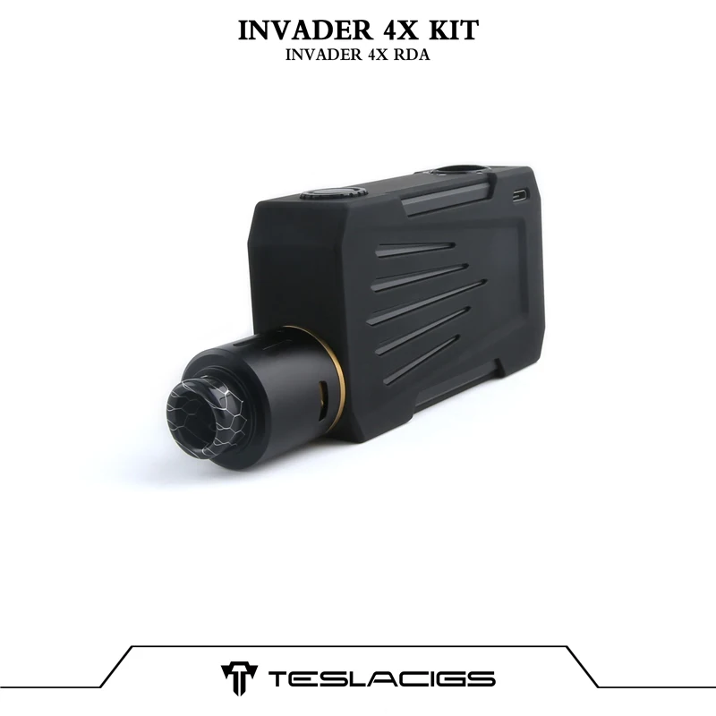 Оригинальный Tesla Invader 4X комплект коробка Mod Vape 280 Вт с захватом RDA электронная