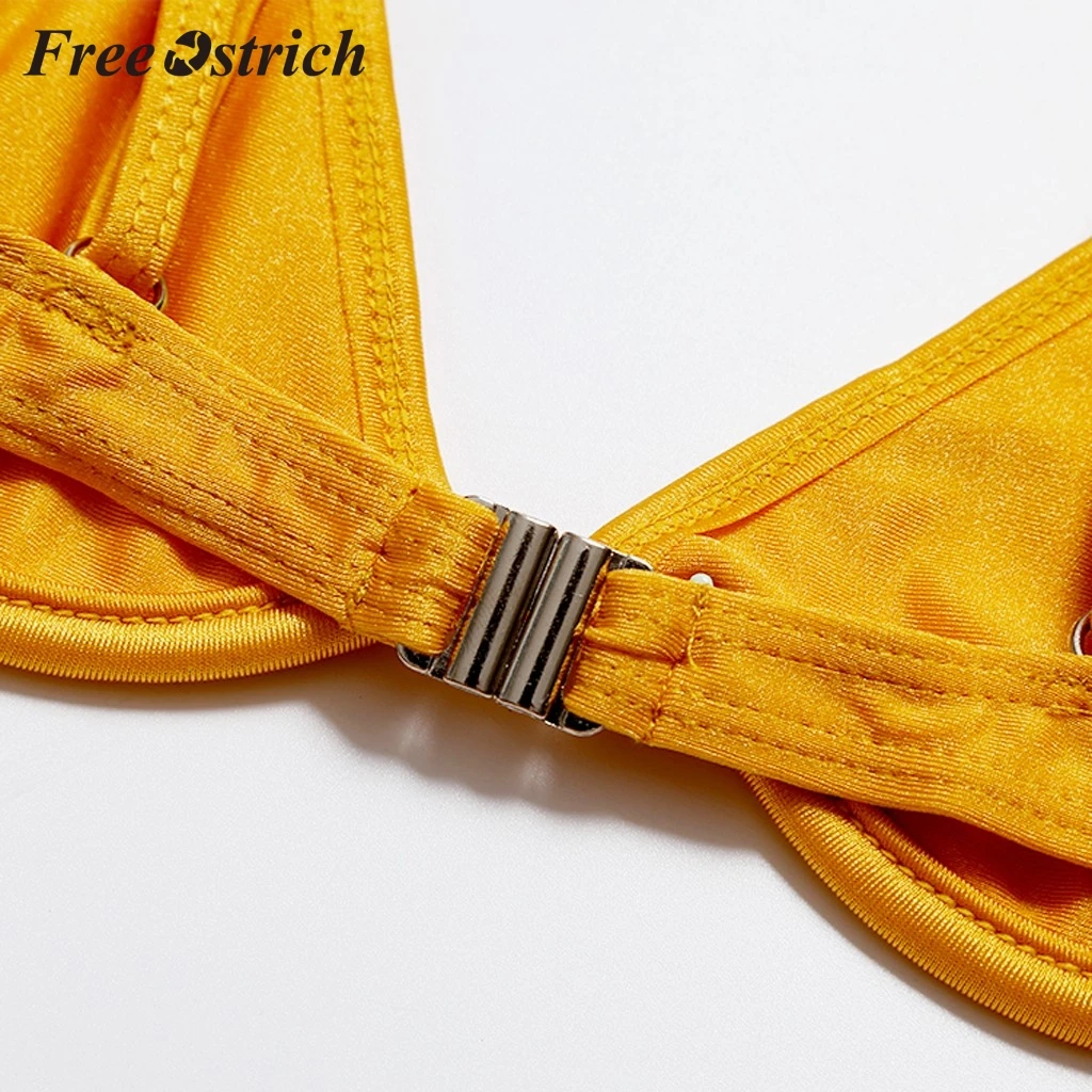 Бесплатная Страусиная горячая Распродажа Женский Топ Раздельный однотонный