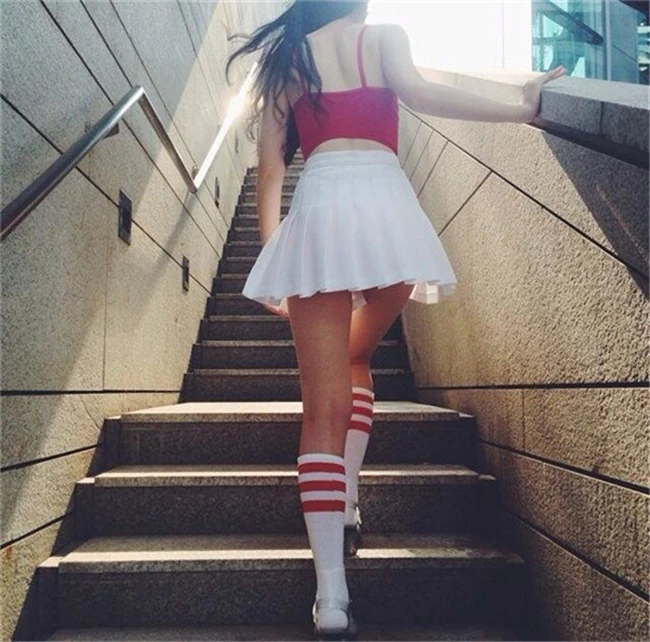 Новинка весны 2019 плиссированные юбки с высокой талией уличная стильная юбка