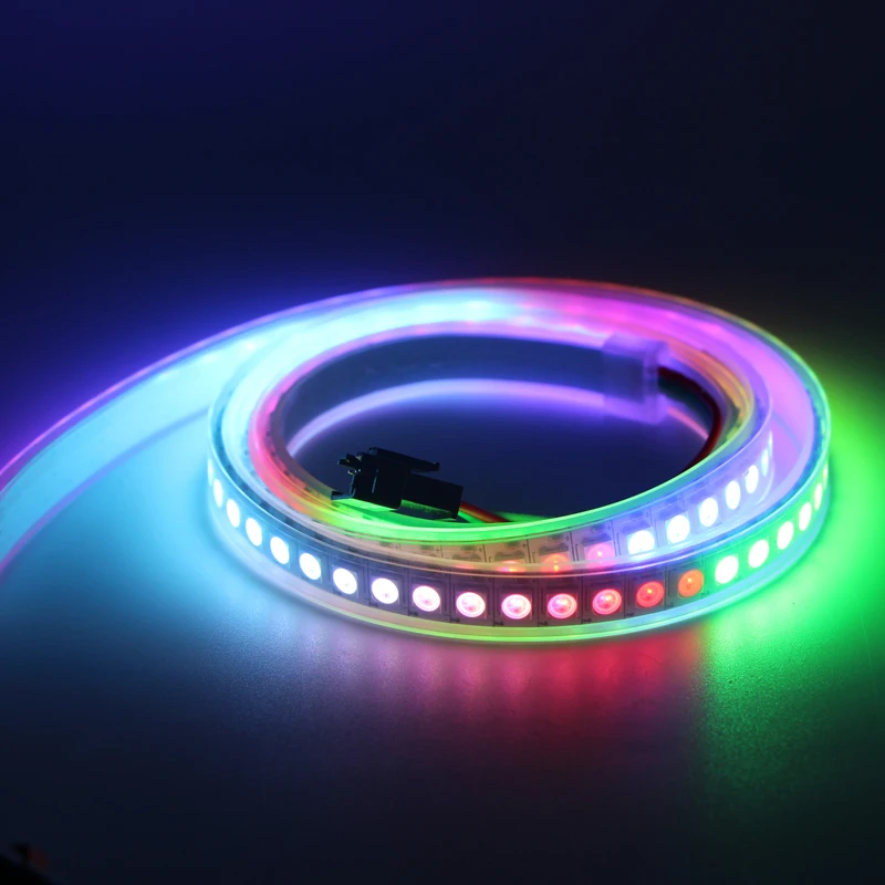 WS2812B индивидуально Адресуемая Светодиодная лента 5050 RGB 144 пикселей Гибкая лампа