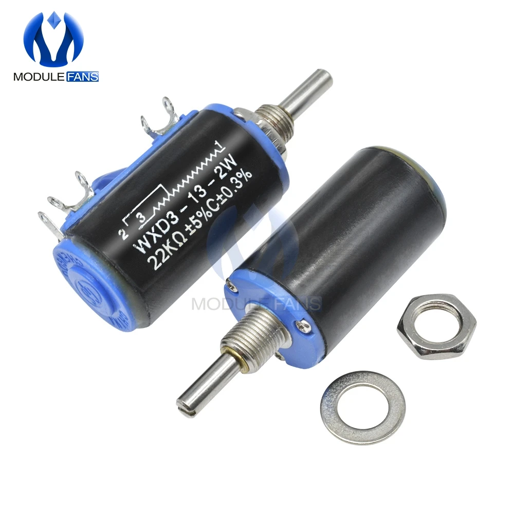 WXD3 13 2W проволочный потенциометр сопротивление 5% линейный роторный Ручка