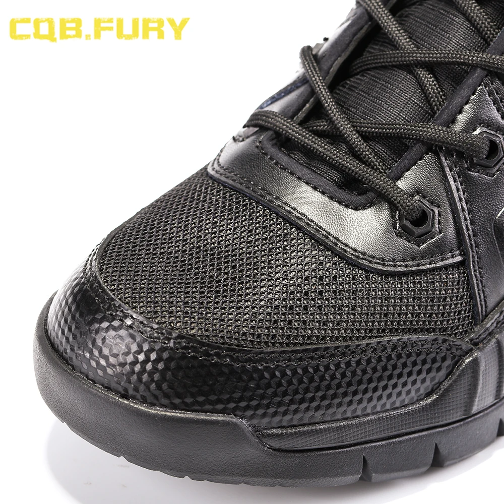 CQB. FURY/мужские кожаные военные ботинки черные тактические ноские армейские ботинки армейские кожаные ботинки на молнии размер 38-46 ZD-черный тигр