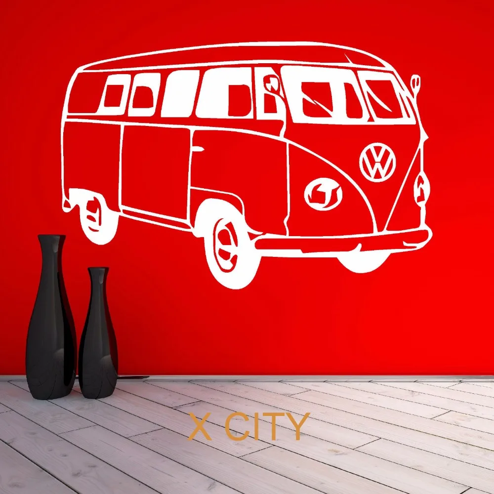 VW CAMPER VAN известная Автомобильная Наклейка на стену виниловая переводная наклейка