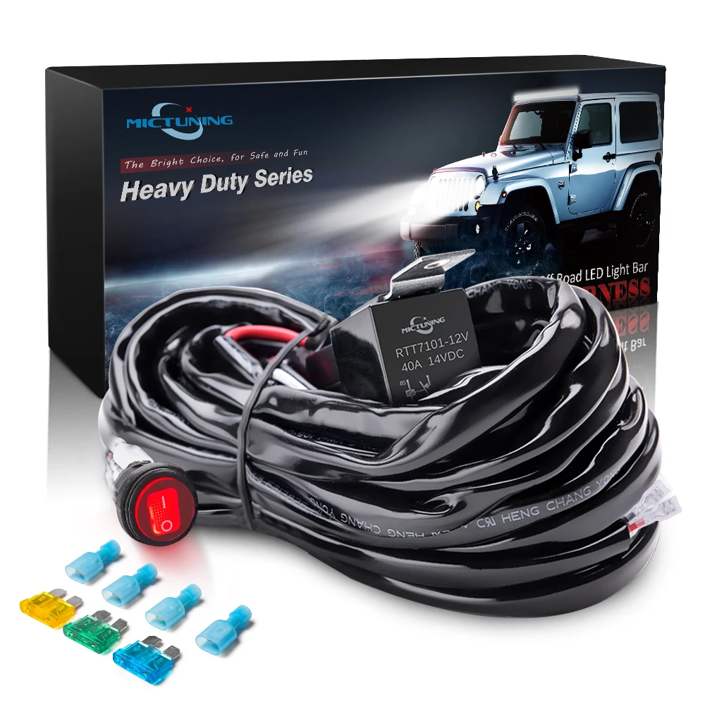 MICTUNING HD 300W светодиодный светильник с линейками опт высокое качество 40Amp реле ВКЛ