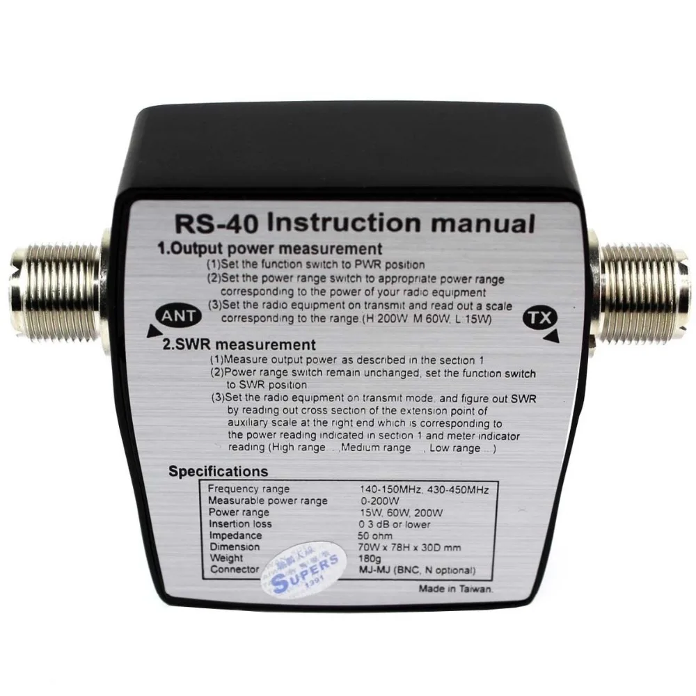 Счетчик мощности SWR NISSEI RS 40 Professional для KENWOOD YAESU ICOM TYT Mobile Radio|nissei rs-40|swr powerswr power meter |