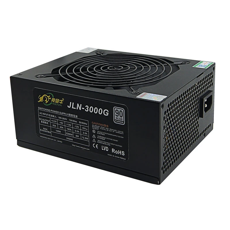 2400 Вт ATX PSU mining Monero эфириум источник питания Производство Поддержка 12 GPU rx 470 570 onda материнская плата открытая рамка источник