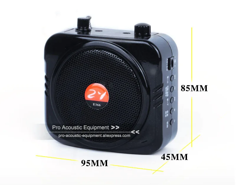 Портативный усилитель голоса Мегафон беспроводной микрофон громкий динамик