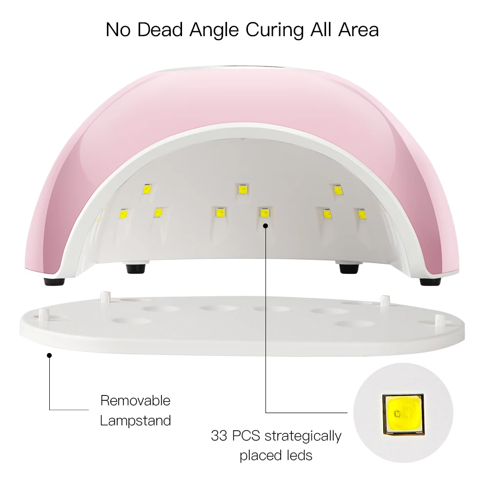 Светодиодная УФ лампа для сушки ногтей 72 Вт автоматический сенсор маникюрная