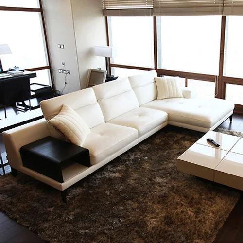 Диван секционный из натуральной коровьей кожи модная мебель для гостиной