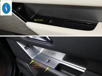 inner door armrest window switch control panel cover trim for land rover range rover velar 2018 2022 car interior accessories