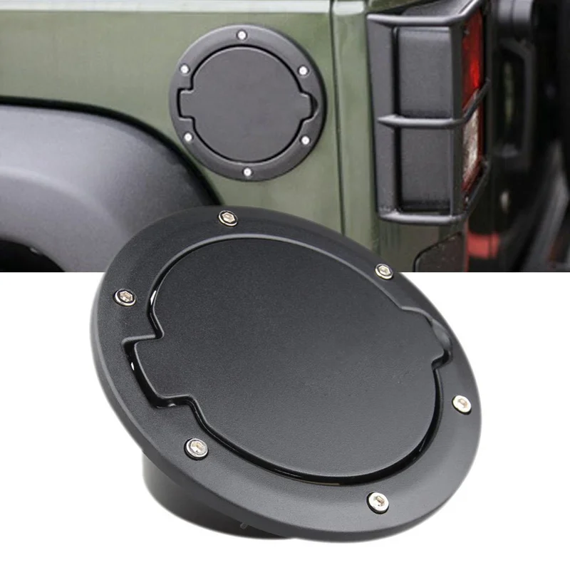 Черный топливный наполнитель крышка двери бензобака для 2/4 07 16 Jeep Wrangler JK|Крышки