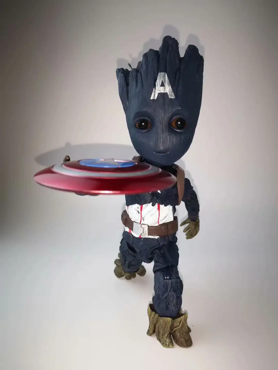 Marvel стражи Галактики Мстители дерево человек как Капитан Америка BJD фигурку