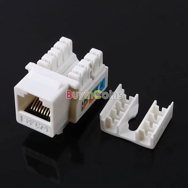 5 шт. Cat5E 110 отверстие Keystone Jack RJ45 CAT5 СЕТЬ #53046|jack audio|rj45 modular jackrj45 rj11 crimping tool |