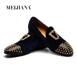 MEIJIANAповседневная мужская обувь ручной работы из нубука; Свадебные туфли без застежки; Роскошные модные мужские лоферы