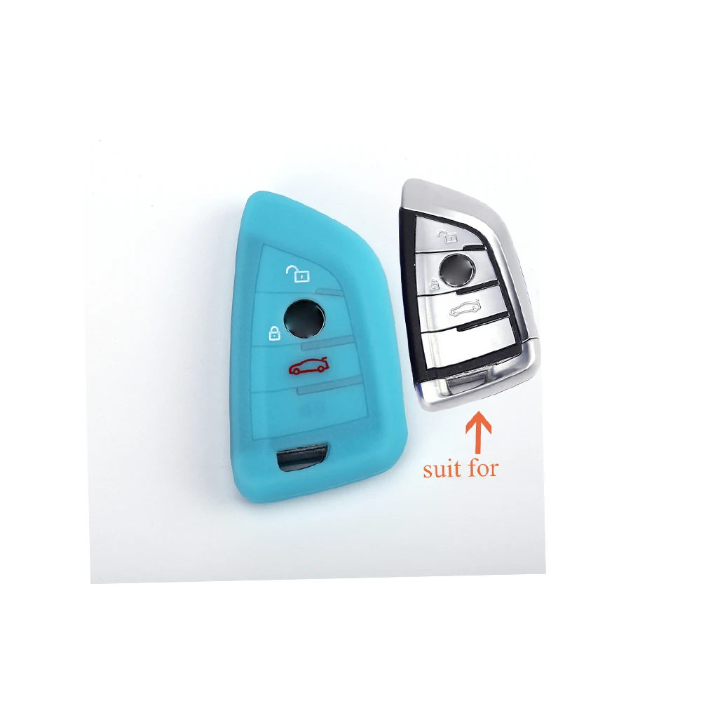Низкая цена 2019 2 кнопки силиконовый CarRemote брелок в виде ракушки чехол X1 X5 F15 X6 F16 на