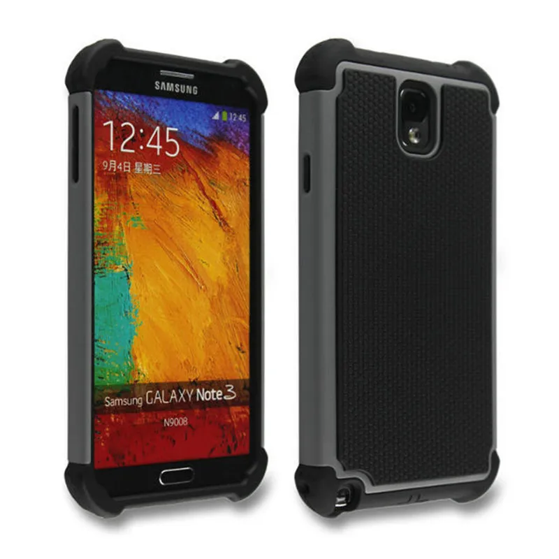 Противоударный пластиковый защитный чехол для samsung Galaxy Note III 3 N9000 N9002 N9005 Hybrid