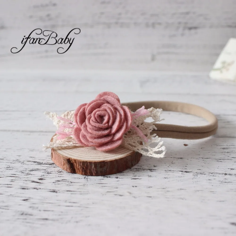 Модная повязка на голову с цветами для маленьких девочек фетровая 2021 | Мать и