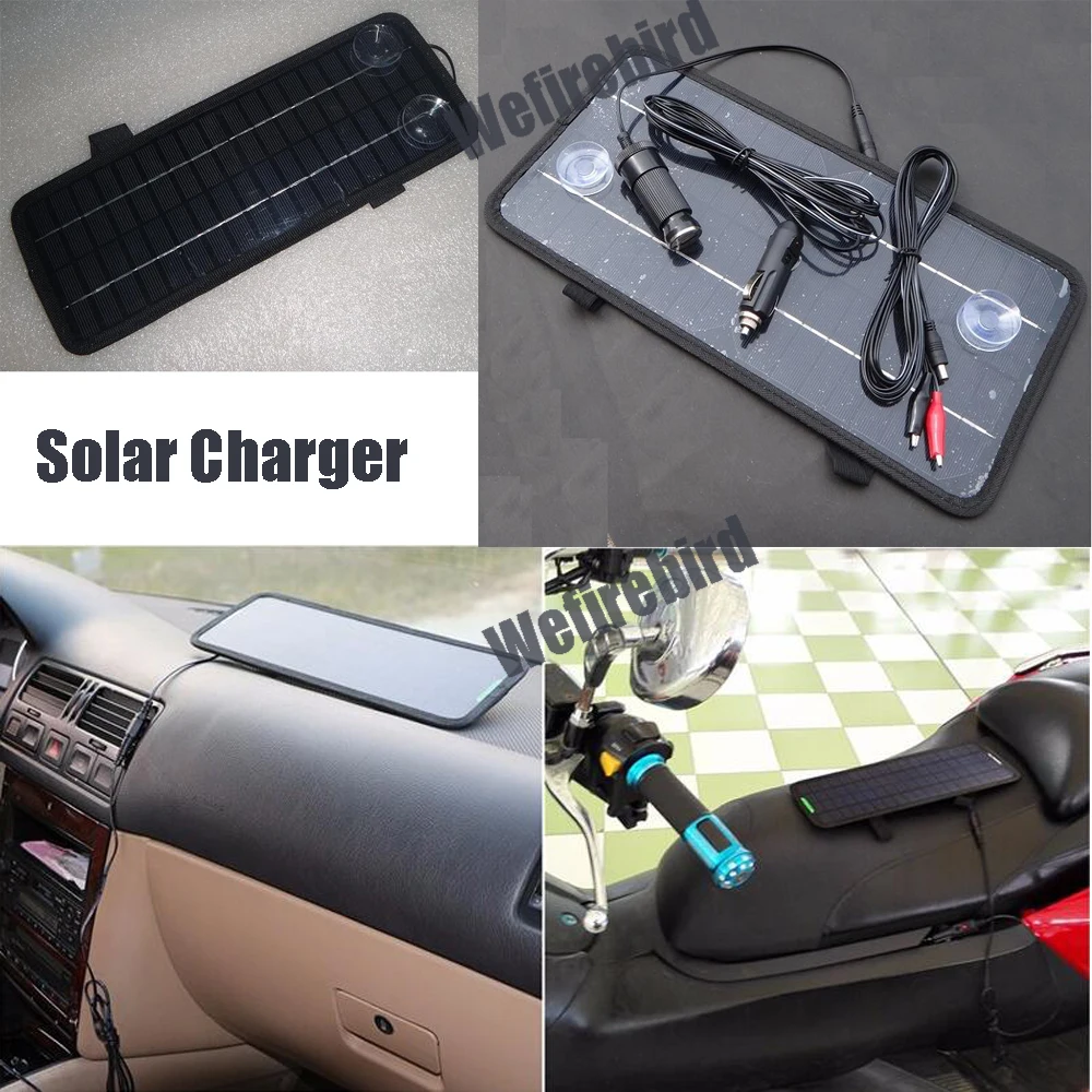 Солнечная панель 18V 4 5 W портативное зарядное устройство для 12V автомобиля лодки