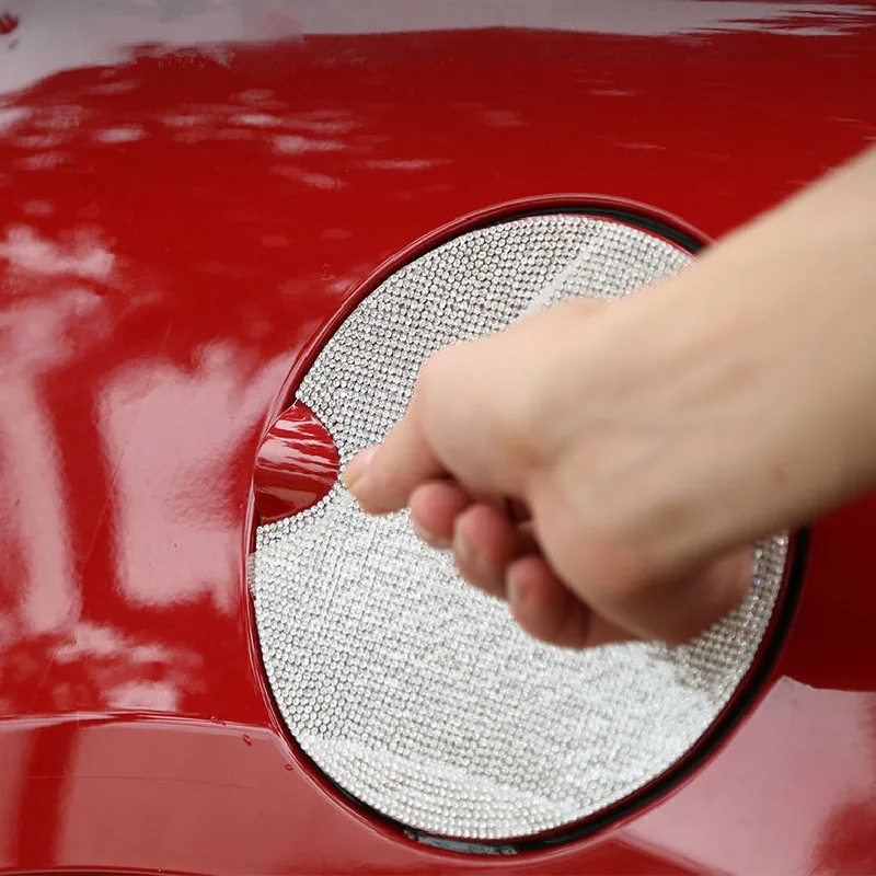 

Белые кристаллы, автомобильный топливный резервуар для масла, наклейка для Mini Cooper Clubman Countryman F54 F55 F56 F60 R55 R56 R60, Стайлинг