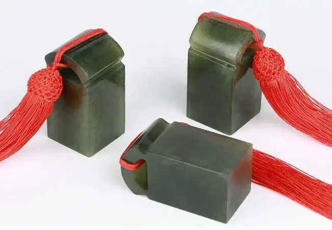 Jade камень печать практика глава обычай Qingtian 2 5x5 см 10 шт.|Статуи и скульптуры| |