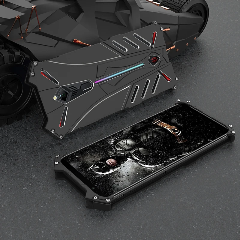 Роскошные Алюминий металлический чехол для телефона Zte Nubia Red Magic 3s Coque тонкий