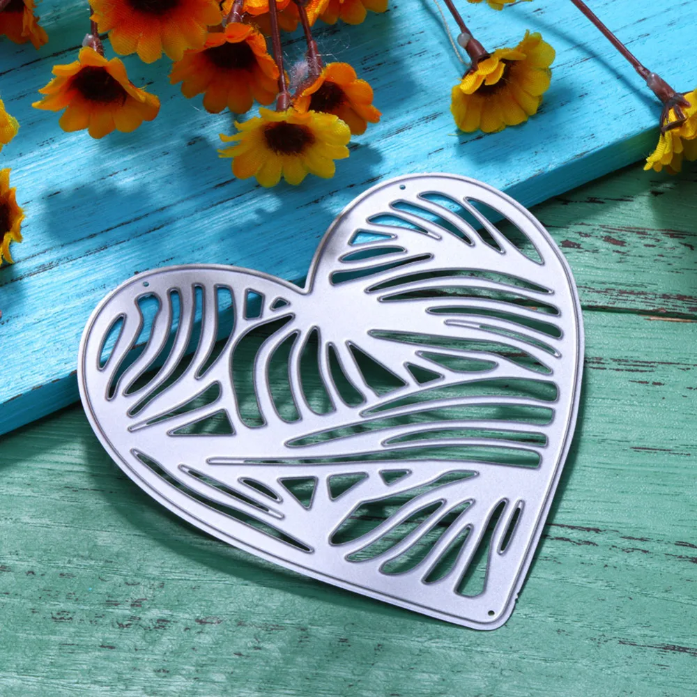 New Heart Metal Cutting Dies Stencil for DIY Scrapbooking Photo Album Embossing Paper Cards Making Decorative Crafts Die Cuts | Дом и сад