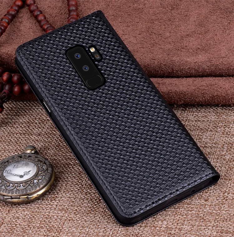 SZLHRSD роскошный флип-чехол из натуральной кожи для samsung Galaxy S9 Plus чехол для телефона с подставкой для samsung Galaxy S9 чехол
