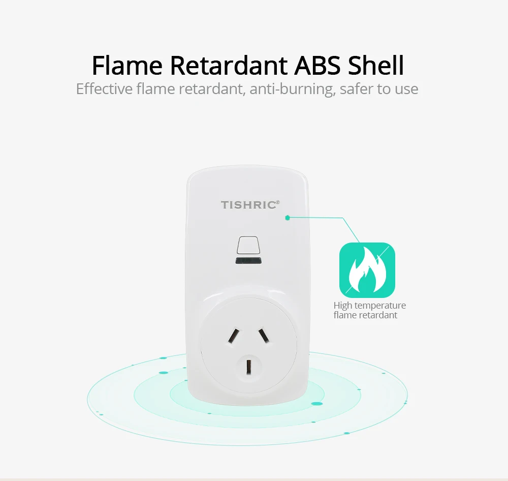 Tishric T30 10A WiFi умная розетка AU/FR/EU/UK/US Беспроводная розетка, умная розетка, поддержка Alexa Google IFTTT