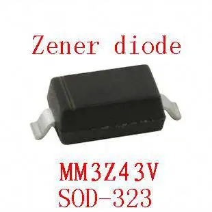 0805 туннельный диод с поверхностным монтажом sod-323 MM3Z43V 100 шт | Электронные