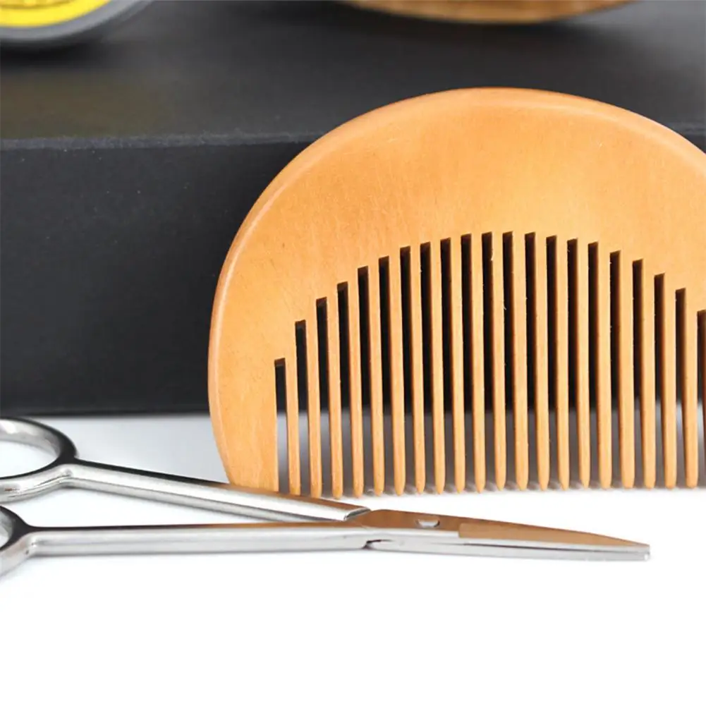 

Blue ZOO 7Pcs/set Men Beard Care Set Beard Brush Beard Comb Beard Oil Beard Cream Scissors Grooming & Trimming Beard Styling Kit