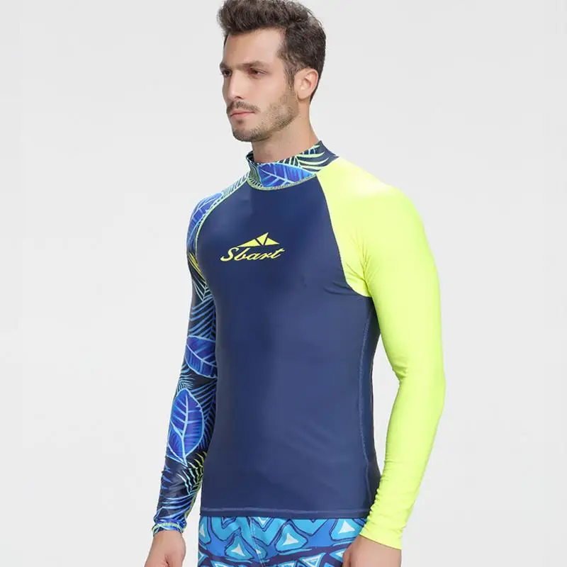 SBART новинка мужская рубашка с длинным рукавом Мужская футболка купальный костюм