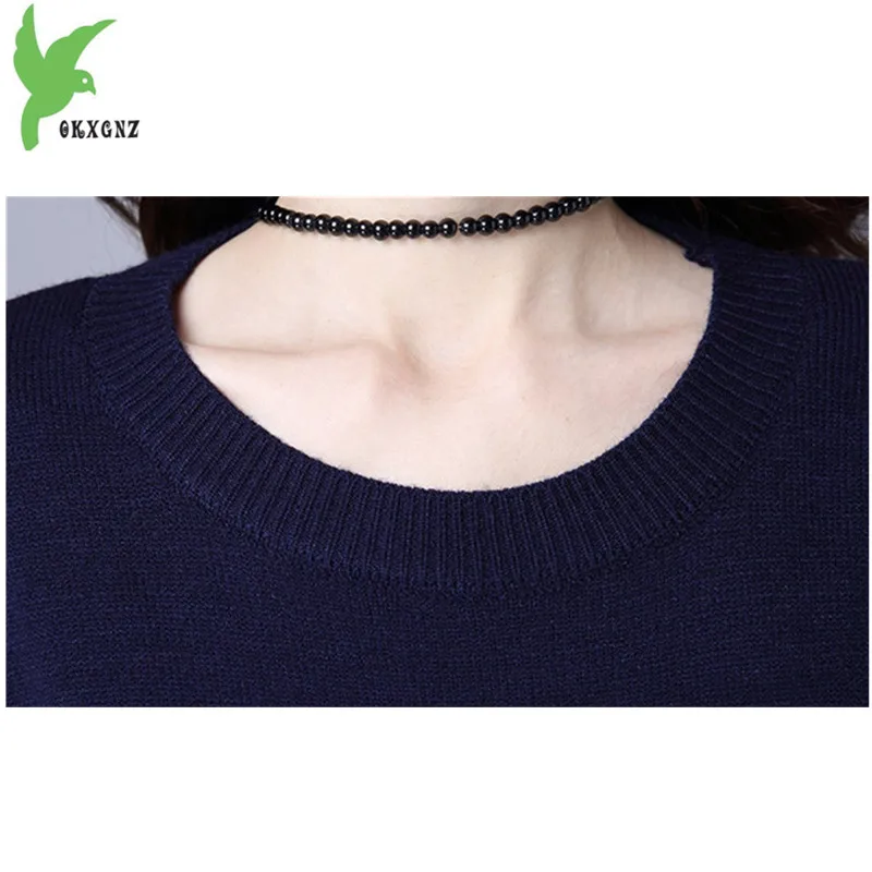 Новинка Осень-Зима Женский вязаный свитер модная Корейская версия Свободный