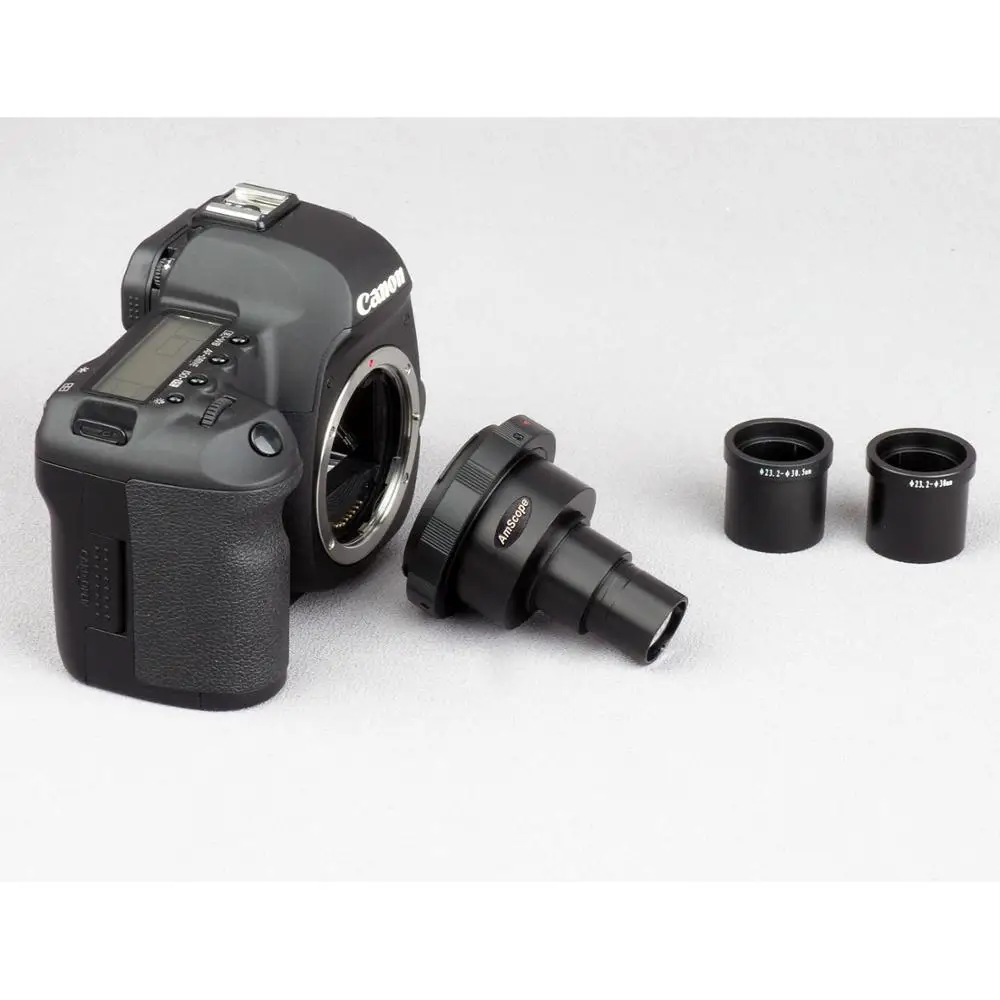 

AmScope Canon and Nikon SLR/DSLR Camera Adapter for Microscopes CA-CAN-NIK-SLR