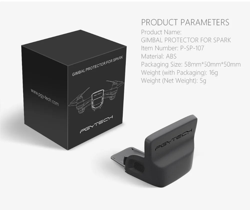 PGYTECH интимные аксессуары для DJI Spark держатель пропеллера/Шасси стояки/посадка Pad/пропеллеры гвардии/держатель пульта дистанционного управления