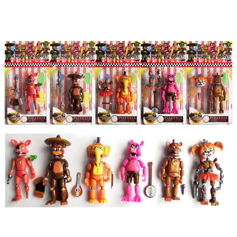 FNAF игрушка пять ночей Полуночный Медведь игрушки Fazbears симулятор пиццерии Ver Foxy