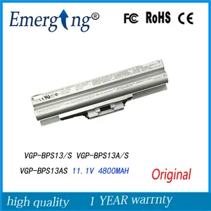 Аккумулятор для ноутбука SONY, 11,1 В, 4800 мАч, серебристый, оригинальный, для моделей BPS13A, B, VGP-BPS13 Q, TX57CN