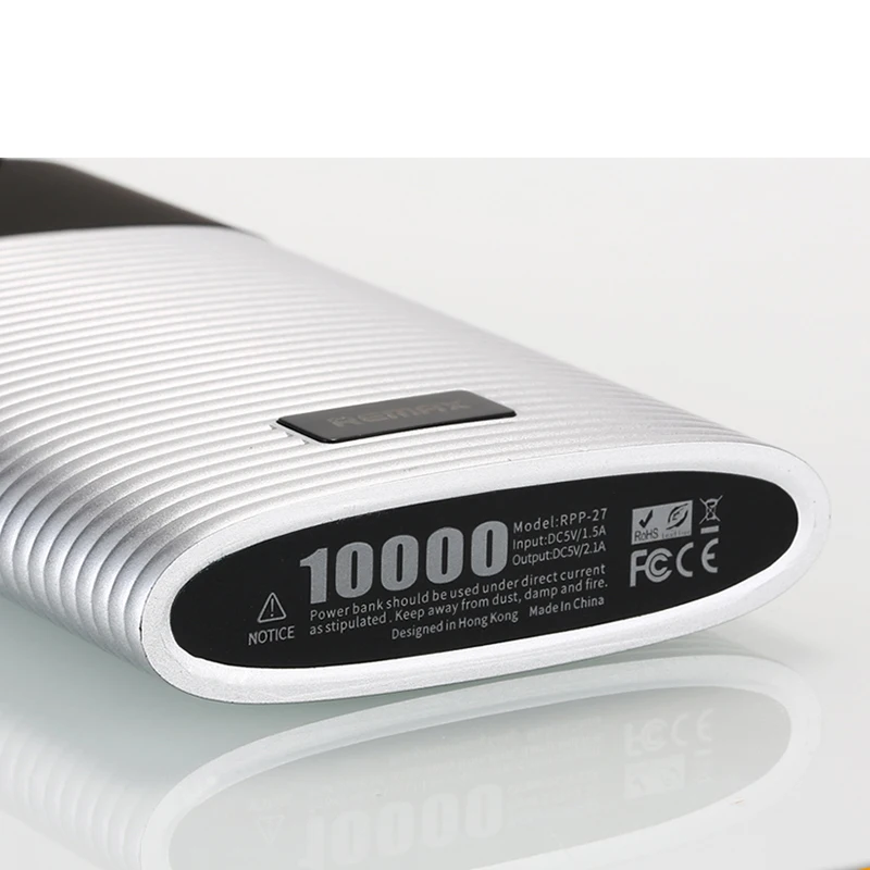 Remax Мода высокого класса бренда Dual USB Power Bank 10000 мАч Внешний батарея Портативное