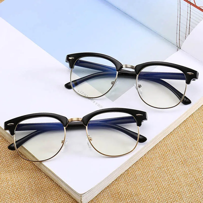 Очки с защитой от радиации женские плоские линзы компьютерные очки Женская Ретро