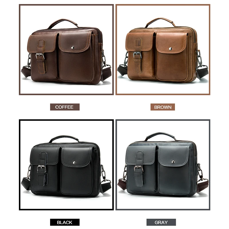 Мужская кожаная сумка мужская для ноутбука из натуральной кожи Винтажный