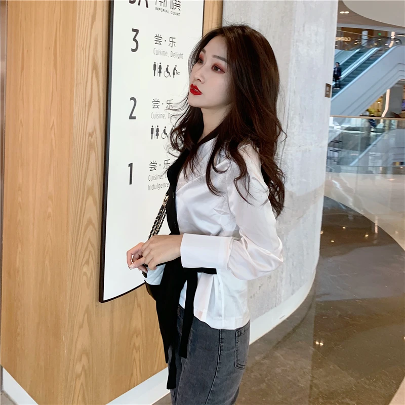 Женские повседневные рубашки A273 модные весна-осень-зима 2019 | Женская одежда