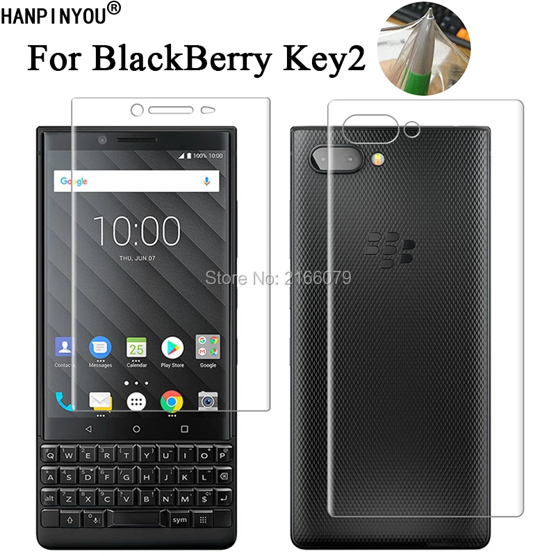 Мягкая ТПУ Защитная пленка для BlackBerry Key 2 Two Key2 Athena с полным покрытием и