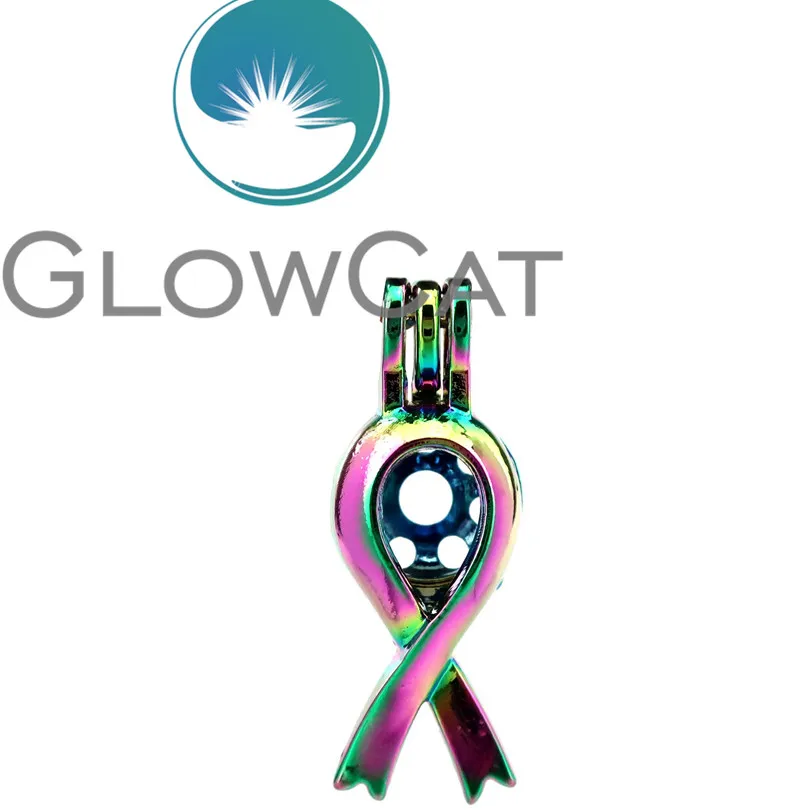 GLOWCAT 20x CC285 радужные цвета Рак лента для груди бусины клетка изготовления