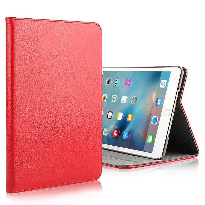 AJIUYU для Apple iPad mini 4 чехол из натуральной воловьей кожи смарт-чехол Защитный протектор для iPad mini4 планшет 7,9 дюймов чехол s - Цвет: red