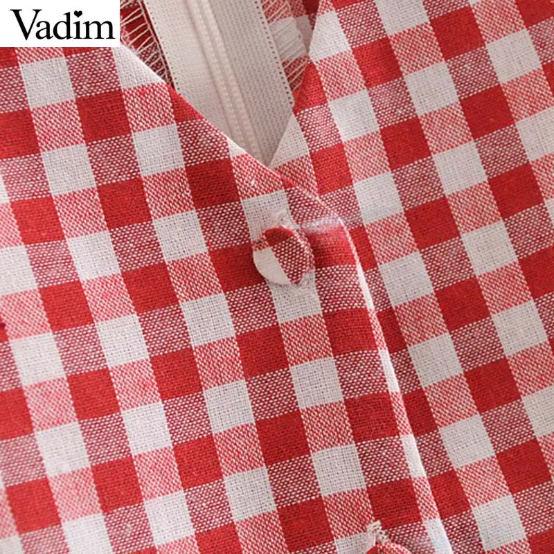 Платье Vadim женское винтажное с треугольным вырезом и бантом на спине коротким