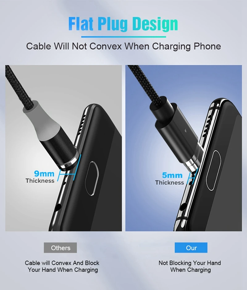 Магнитный кабель Micro usb type C для быстрой зарядки, магнитный кабель Micro USB для зарядки и передачи данных, кабели для мобильных телефонов iPhone
