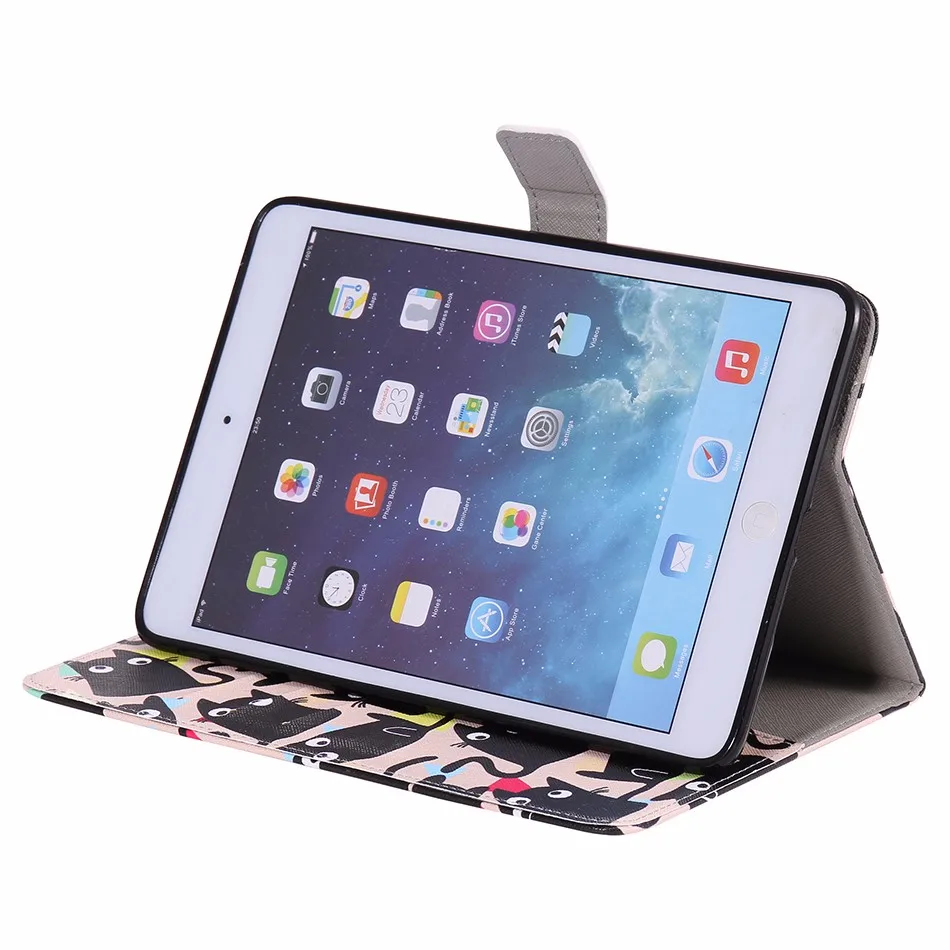 Чехол для Apple IPad Mini 1 2 3 красивый кожаный чехол книжка с рисунком Mini3 Mini2 Mini1