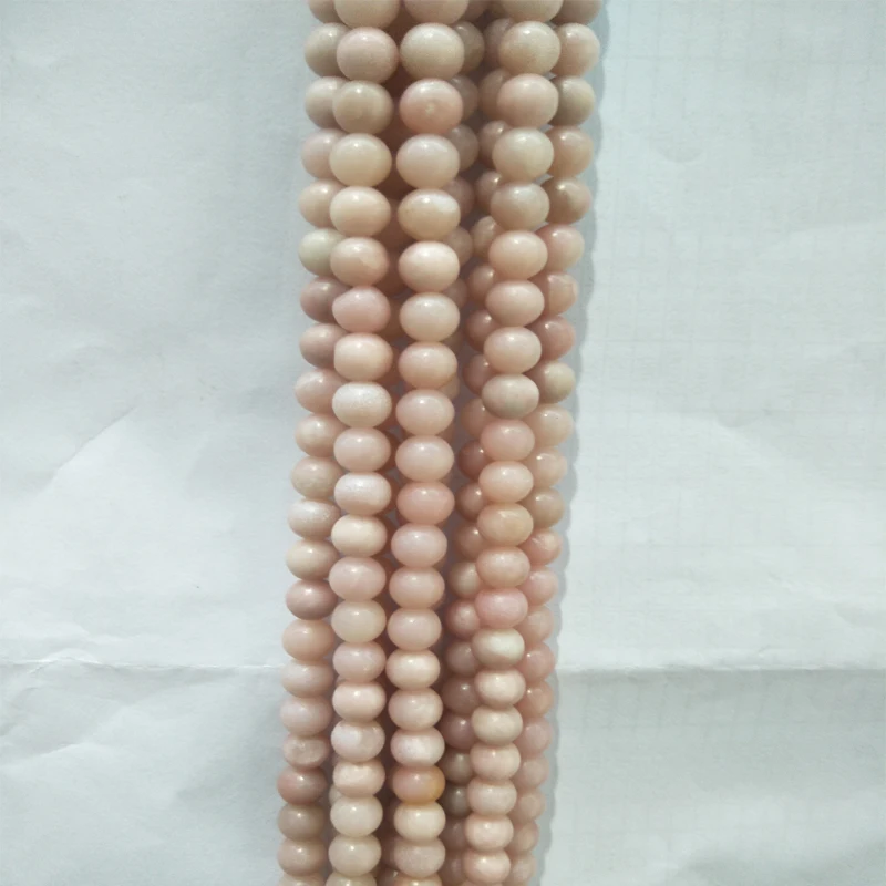 

4/6/8/10mm Natural Pink Opal Stone Beads Smooth Round Loose Beads For Jewelry Making Design Fashion Stone Diy Bracelet Necklace